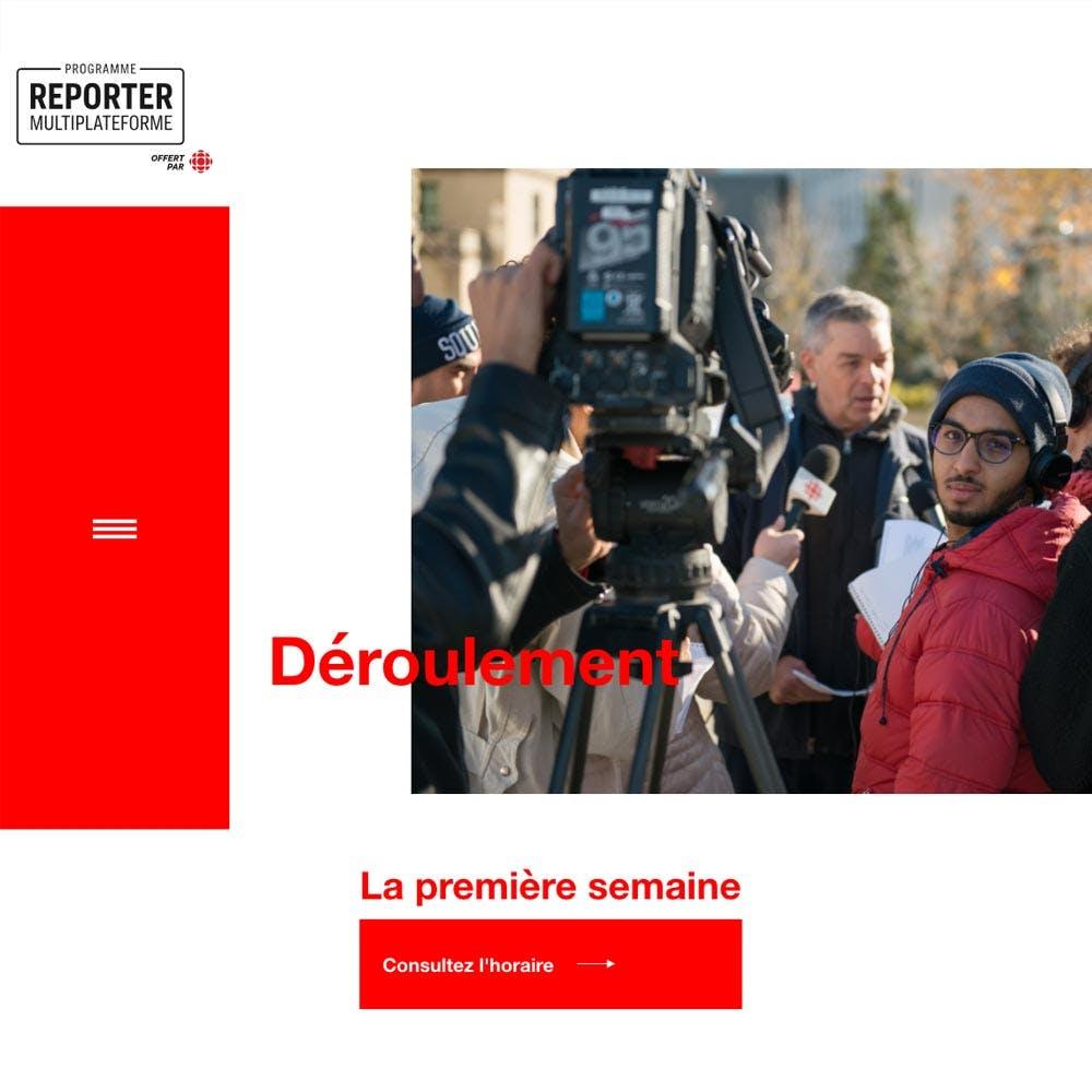 Preview of Radio-Canada Programme Reporter Multiplateforme website